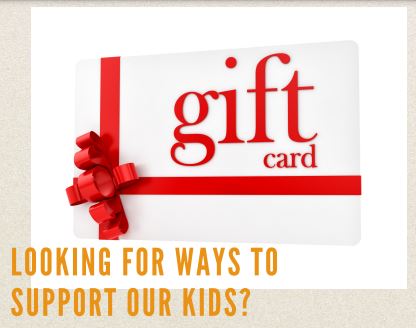 gift card with a red ribbon